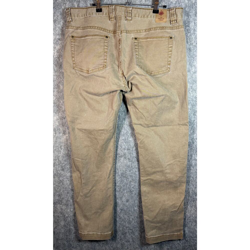 The Territory Ahead Mens Doma Gaucha 5-Pocket Tan Jeans 38x32 Stretch - Picture 3 of 10